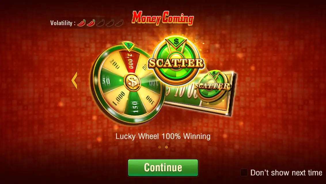 Recurso de roda especial do Money Coming